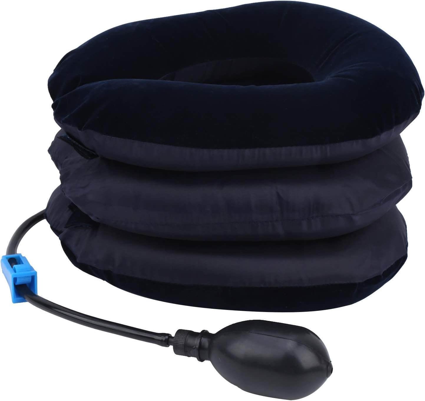 لقطة جانبية للجهاز تركز على شكل الطبقات الثلاث وهي ممتلئة بالهواء